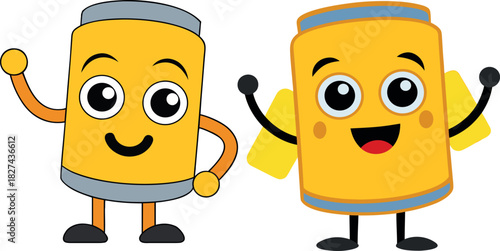 Cola Can Illustration, Cute Drink Character, Hand Drawn Soda Vector, Cartoon Beverage Artwork, Minimal Soft Drink Design, Funny Cola Drawing, Colorful Soda Can Artwork, Creative Drink Illustration, Mo