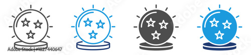magic ball icon sheet multiple style