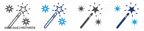 magic wand icon sheet multiple style