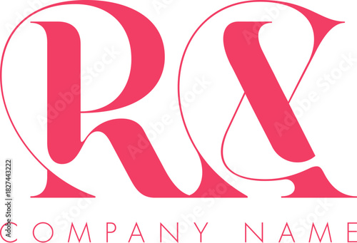 Creative Abstract Initial Letter RX Logo Design.