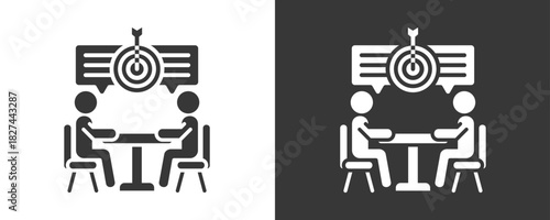Focus Icon Set Vector Collection Isolated In Black And White