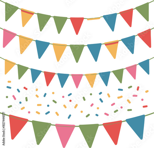 Festival Decoration Vector | Colorful Celebration Illustration