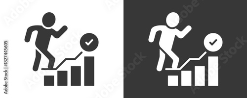 Self Actualization Icon Set Vector Collection Isolated In Black And White