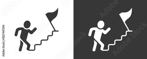 Ambition Icon Set Vector Collection Isolated In Black And White
