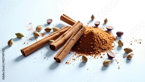 Fototapeta Naklejka Na Ścianę i Meble -  Traditional spices market in India. food, india, travel, morocco, asia, exotic, spice