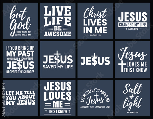 Jesus t shirt design bundle
