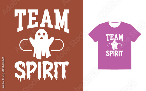 Team spirit t shirt design