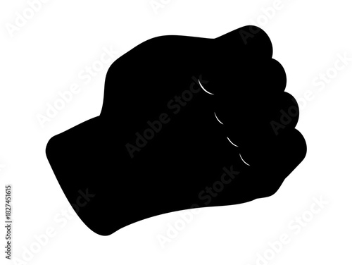 Black silhouette vector illustration of a woman giving a thumb up sign