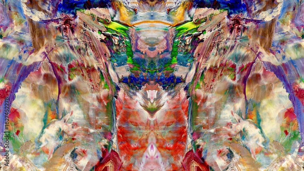 Fototapeta premium Abstract art background . Hand painting artwork on canvas .