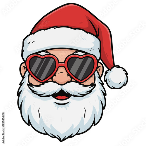 Santa wearing sunglasses