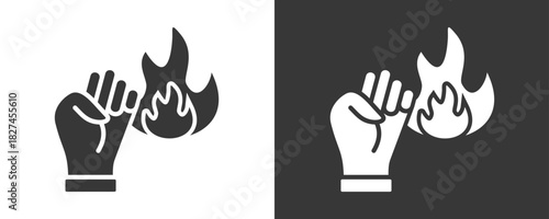 Courage Icon Set Vector Collection Isolated In Black And White