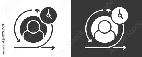 Scrum Icon Set Vector Collection Isolated In Black And White