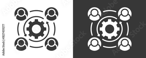 Lean Management Icon Set Vector Collection Isolated In Black And White