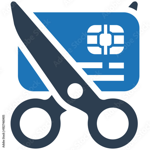 Financial Cut: A visual representation illustrating the cutting of a credit card with scissors, symbolizing financial constraint and debt reduction.