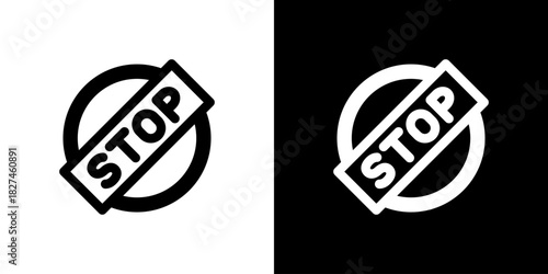 STOPマークのアイコン