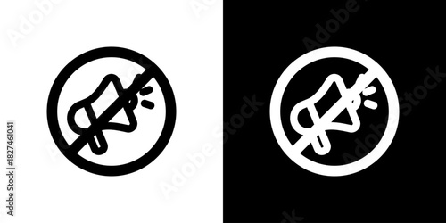 メガホン禁止のアイコン