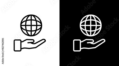 Internet White Icon Set Vector 