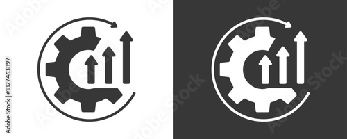 Optimization Icon Set Vector Collection Isolated In Black And White