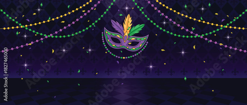 Carnival Festive Decor ,Masquerade Party Night