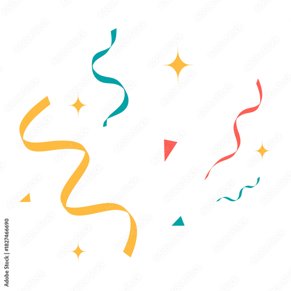 Obraz premium Confetti With Sparkle
