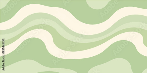 Abstract seamless vector pattern with colorful lines and wavy curves, a light blue and orange summer water design background and artistic texture