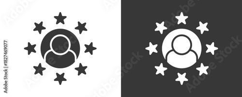 Satisfaction Icon Set Vector Collection Isolated In Black And White