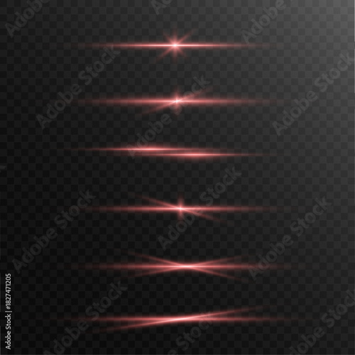 Golden neon light line emits smooth radiant streaks with shimmering sparkle points and soft flare glow. Elegant luminous flow highlights festive brilliance. Vector golden beam isolated on a transparen