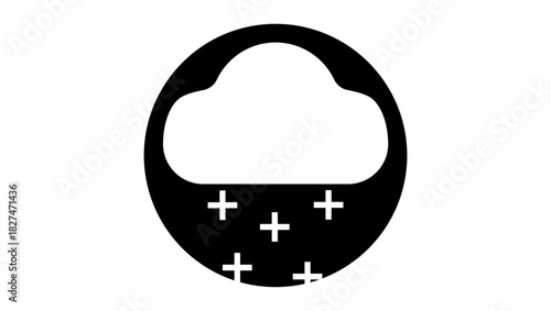 benefits symbol, black isolated silhouette