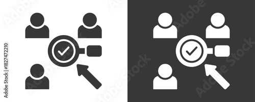 Recruitment Icon Set Vector Collection Isolated In Black And White