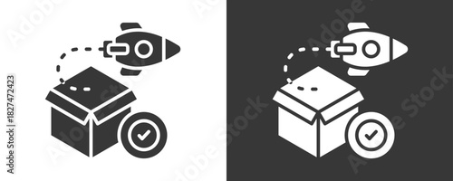 Product Release Icon Set Vector Collection Isolated In Black And White