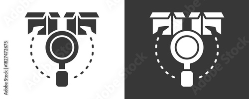Analysis Icon Set Vector Collection Isolated In Black And White