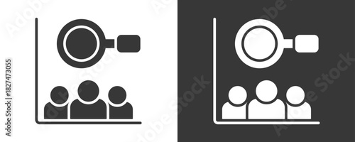 Employee Icon Set Vector Collection Isolated In Black And White