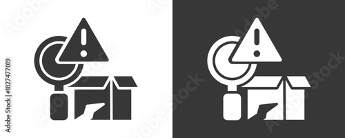 Defect Icon Set Vector Collection Isolated In Black And White