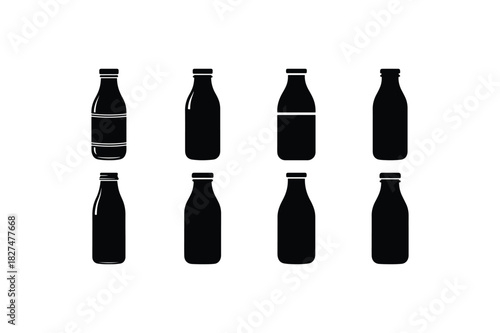 Assorted Bottle Silhouette Vector Pack