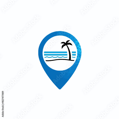 travel icon on map, map pointer, summer beach icon Free Download travel icon on map, map pointer, summer beach icon - GFXLoad