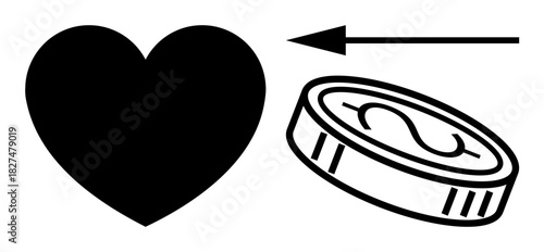 Charity concept. Charity involves giving money for support or good deeds. Charity promotes kindness, generosity, and fundraising activities. Suitable for finance, non-profits, donations, social