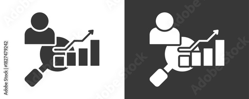 Analysis Icon Set Vector Collection Isolated In Black And White