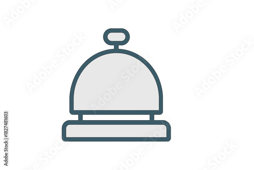 Service bell used for hotel reception desk or restaurant table assistance