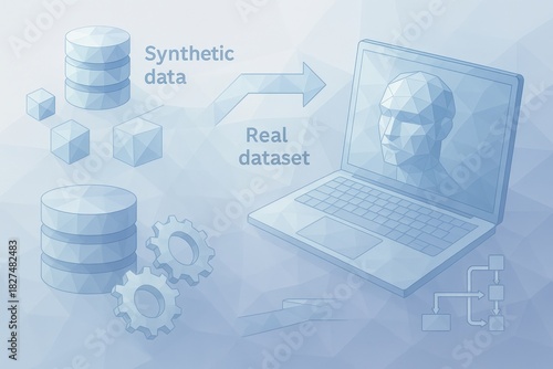 Wallpaper Mural Exploring the Intersection of Synthetic Data and Real Datasets in Advanced Computational Models with Automated Integration and Data Driven Insights Torontodigital.ca