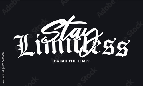 Gothic Vintage Typography Motivational Quote Slogan for Tee, T-shirt, Sweatshirt, and Poster Art - Vector