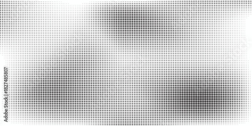 Black-white gradient halftone dots background. Pop art in vector illustration for your creative design