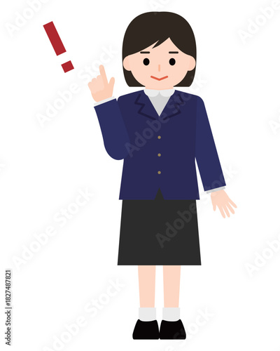 気づきを得た女の子