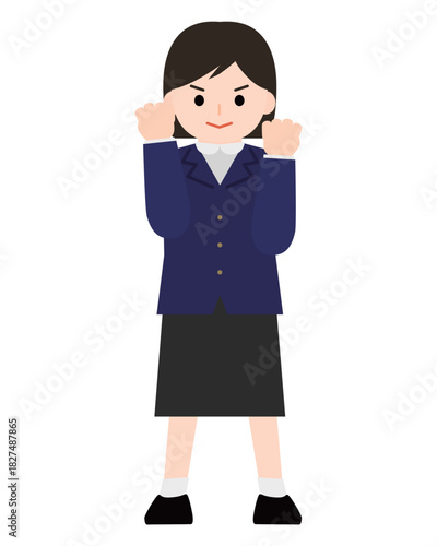 やる気に満ちている女の子