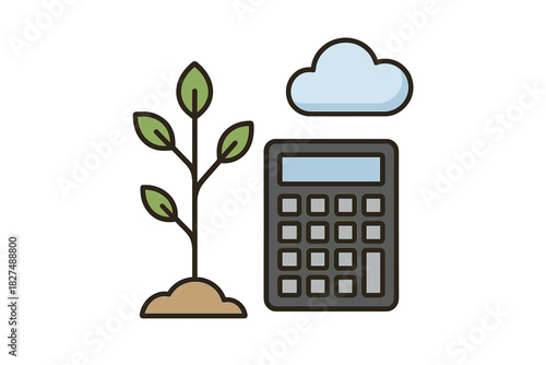 Financial calculation of sustainable environmental growth and ecological metrics
