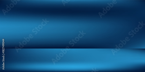 Modern blue background, abstract wall studio room, can be used to present art abstract modern design