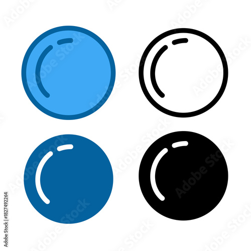 Soap foam bubbles vector icon. Fizzy drink, champagne pictogram, oxygen bubbles design