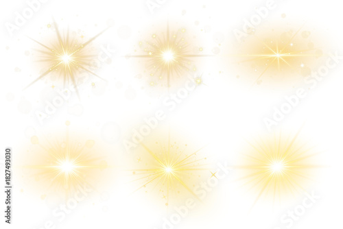 Luminous yellow core blast in png with glowing sparkles, radiant flare, bright beamlight, fiery shimmer and drifting energy flash.