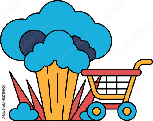 The cloud is described as a "big explosion"