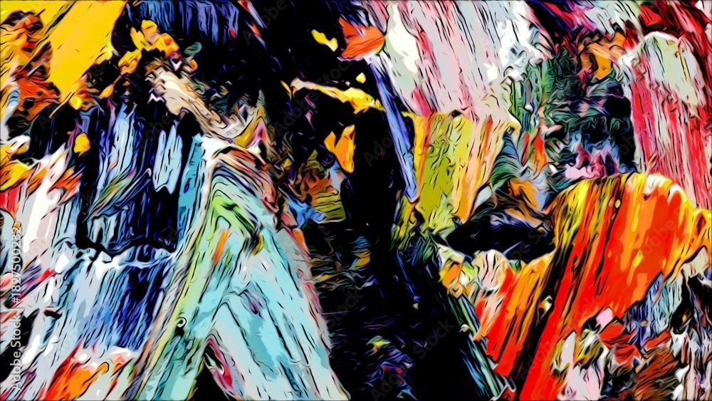 Fototapeta premium Abstract art background . Hand painting artwork on canvas .