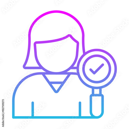 Female Auditor Icon